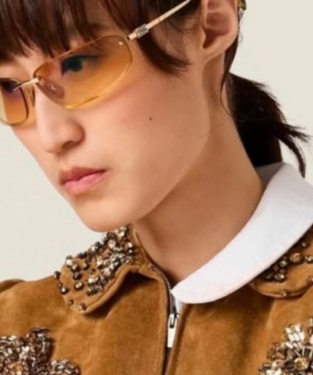 Alternative view of Miu Miu Sporty Logo Shield Sunglasses Pink Lens