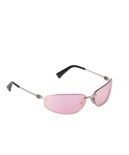 Miu Miu Rimless Aviator Sunglasses Light Pink