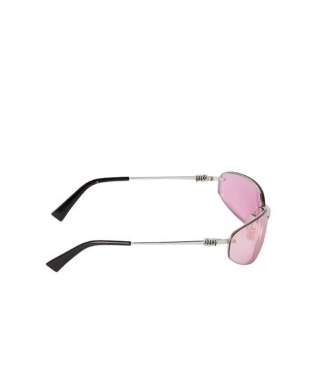 Alternative view of Miu Miu Rimless Aviator Sunglasses Light Pink