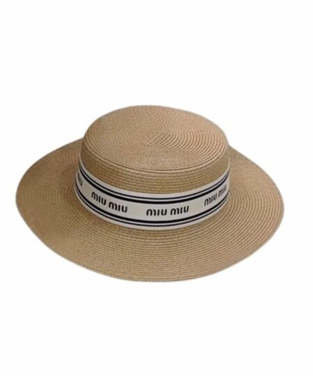 Alternative view of Miu Miu Straw Hat In Raffia Brown For Women 57cm/22.4in
