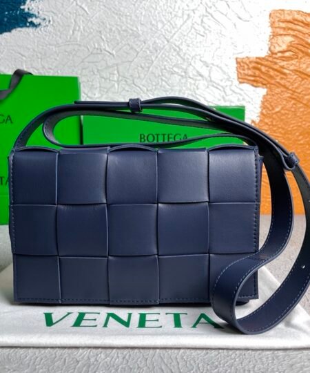 Bottega Veneta Cassette Dark Blue, For Women, Women’s Bags 9.1in/23cm