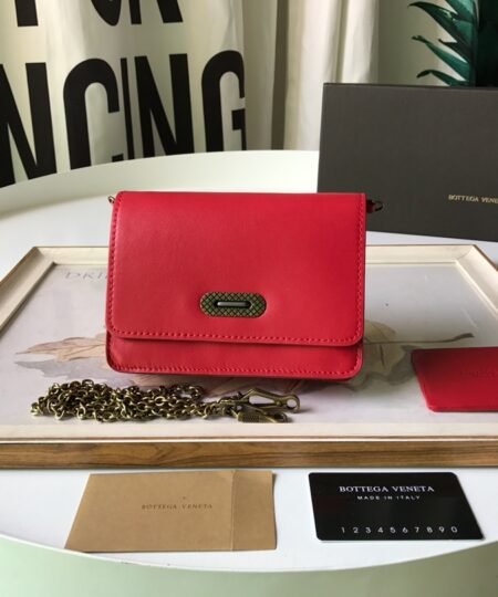 Bottega Veneta Crossbody Red, For Women, Women's Bags 6.9in/17.5cm