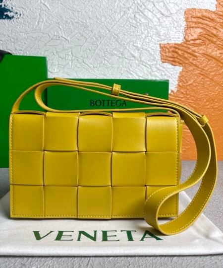 Bottega Veneta Cassette Yellow, For Women, Women’s Bags 9.1in/23cm