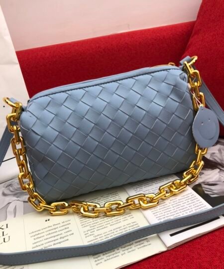 Bottega Veneta Crossbody Bag Blue, For Women, Women's Bags 9.4in/24cm