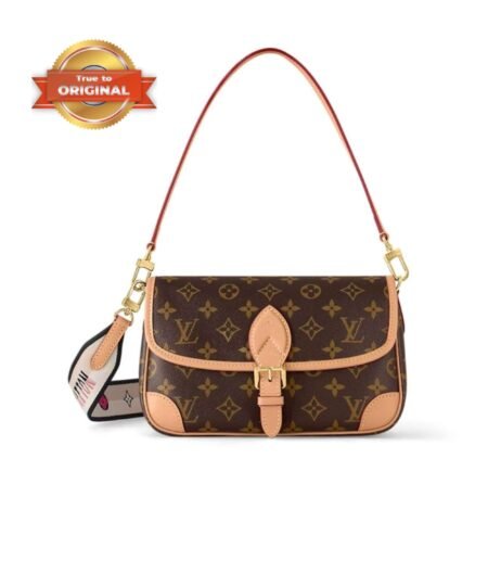 [True-to-ORIGINAL] Louis Vuitton Diane Satchel Brown For Women 24cm / 9.4in M45985