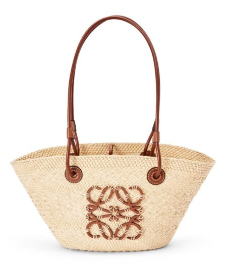Loewe Small Anagram Basket Bag Beige/Brown For Women 15in / 38cm A223P65X01