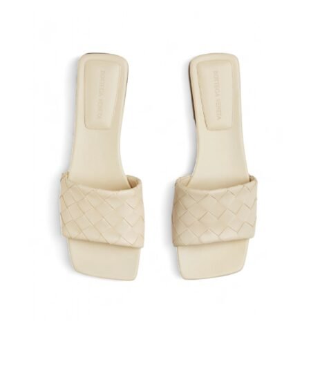 Bottega Veneta Parco Flat Mule Sea Salt For Women 837737V2ED09031