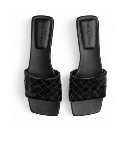 Bottega Veneta Parco Flat Mule Black For Women 837737V2ED01000