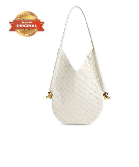 [True-to-ORIGINAL] Bottega Veneta Small Solstice White For Women 26cm/10.2in 740898VCPP19092