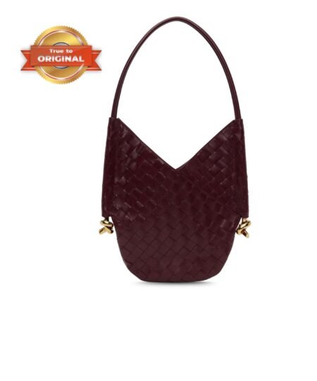 [True-to-ORIGINAL] Bottega Veneta Small Solstice Burgundy For Women 26cm/10.2in 740898VCPP16413