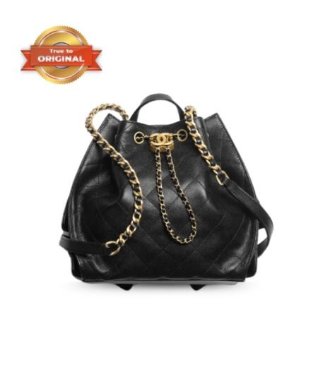 [True-to-ORIGINAL] Chanel 25 Medium Backpack Black For Women 9.1in/23cm AS5600-B20304-94305