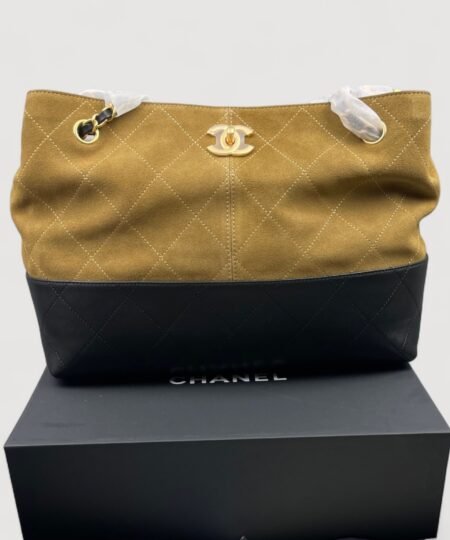 Alternative view of [True-to-ORIGINAL] Chanel Small Shopping Bag Beige/Black For Women 14.2in/36cm AS5634-B20827-U1536