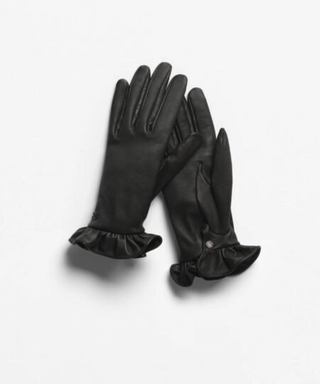 Chanel Gloves Ruffled Cuffs Black – AAB417-B21990-94305
