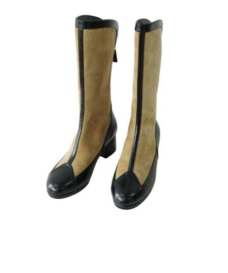 Chanel High End Handicraft Knee Boots Camel For Women