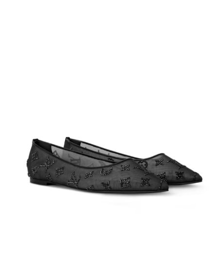 Louis Vuitton Gala Flat Ballerina Black For Women 1AIDR8