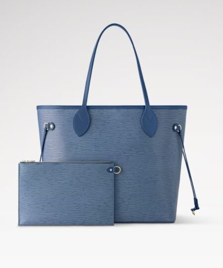 Alternative view of Louis Vuitton Neverfull MM Denim Blue For Women 12.2in/31cm M14856