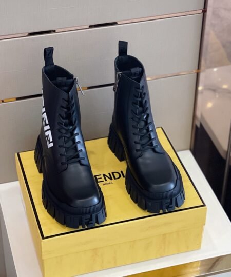 Alternative view of Fendi Force High Tops Boots Black For Men 7U1447AD74