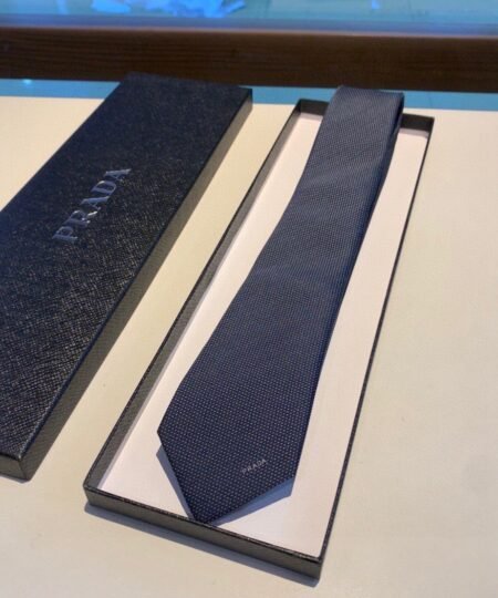 Prada Satin Tie Navy Prada Men Tie UCR77_WCJ_F0008_S_141