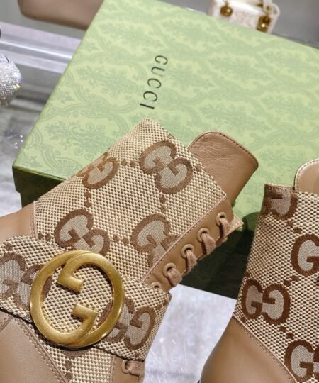 Alternative view of Gucci Blondie Women’s Ankle Boot Beige For Women GG