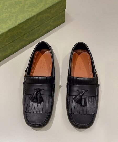 Gucci Men’s Loafer With Driver Interlocking G Black For Men 624699