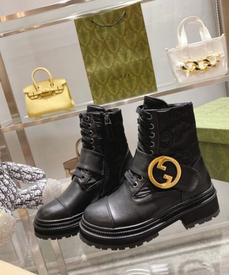 Gucci Blondie Women’s Ankle Boot Black For Women GG