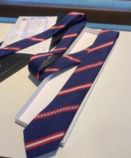 Alternative view of Chanel Silk Tie Navy Blue Chanel Men Tie