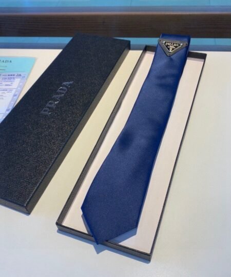 Prada Re-Nylon Gabardine Tie Blue Prada Men Tie UCR77_1WQ8_F0ABM_S_202