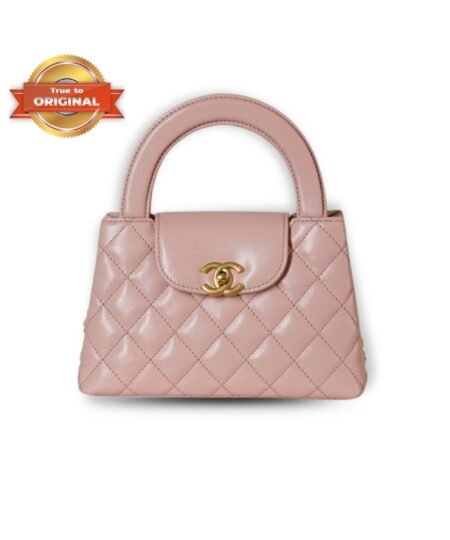 [True-to-ORIGINAL] Chanel Kelly Bag Light Pink For Women 7.8in/19cm
