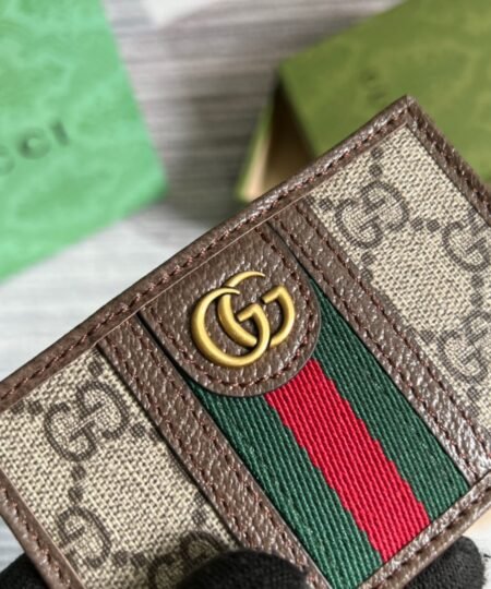 Alternative view of Gucci GG Supreme Ophidia Small Card Case Beige For Women‎ 4.3in/11cm 597617 96IWT 8745