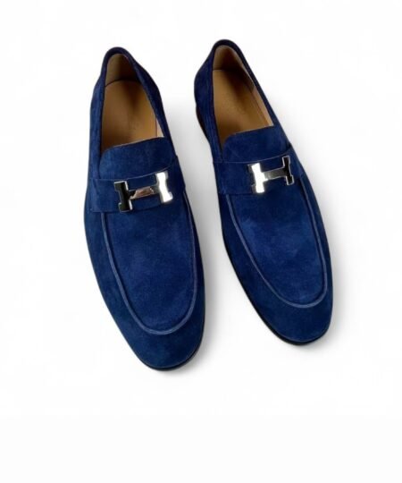 Hermes Paris Loafer Blue Ocean For Men – H251855ZAV9390