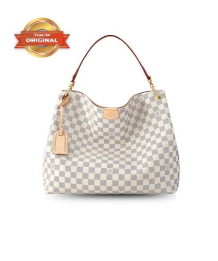 [True-to-ORIGINAL] Louis Vuitton Graceful MM Damier Azur Bag For Women 41cm/16.1in N42233