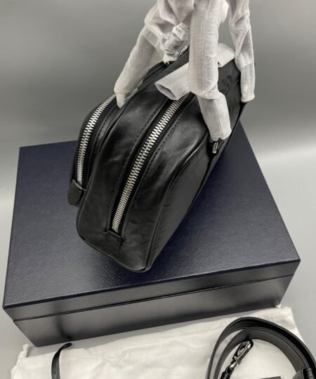 Alternative view of [True-to-ORIGINAL] Prada Antique Nappa Multi-Pocket Top-Handle Bag Black For Women 9.5in/24cm 1BB098-UVL-F0002-V-T2O