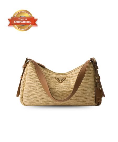 [True-to-ORIGINAL] Prada Small Aimée Large Bag Natural For Women 34cm/13in – 1BC247_2MG3_F0018_V_OOO