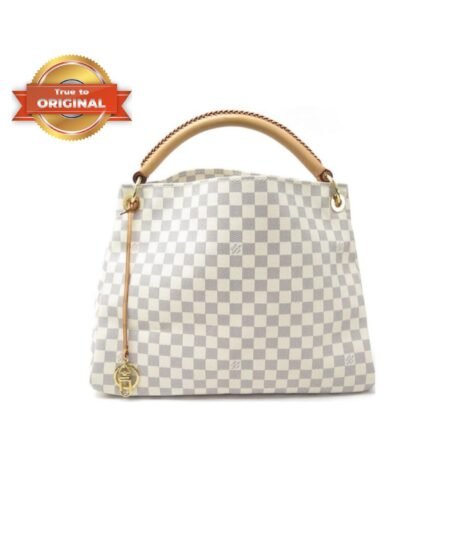[True-to-ORIGINAL] Louis Vuitton Artsy MM Damier Azur Canvas For Women, Women’s Handbags 16.1in/41cm LV N40253