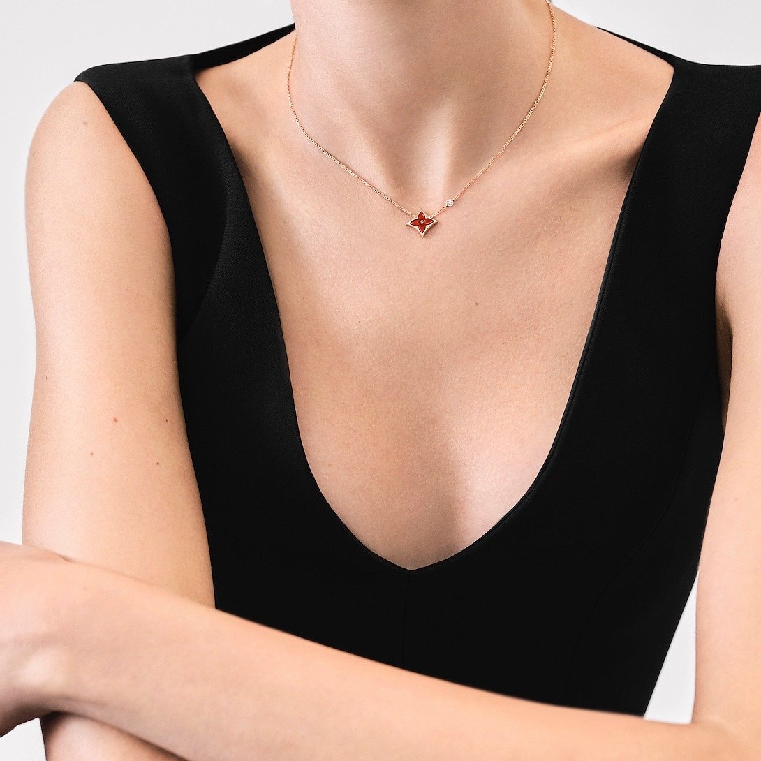 Louis Vuitton Color Blossom BB Star Pendant Necklace Pink-Toned For Women Q93711 - Image 3