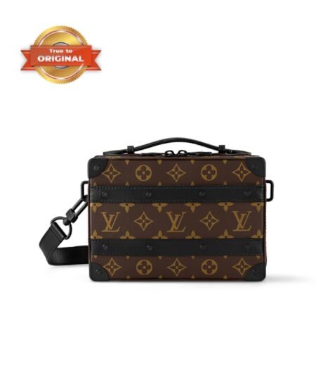[True-to-ORIGINAL] Louis Vuitton Handle Soft Trunk Monogram Macassar Canvas For Men, Men’s Bags 8.5in/22cm LV M45935