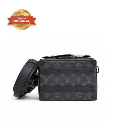[True-to-ORIGINAL] Louis Vuitton Handle Soft Trunk Monogram Eclipse For Men 8.5in/22cm