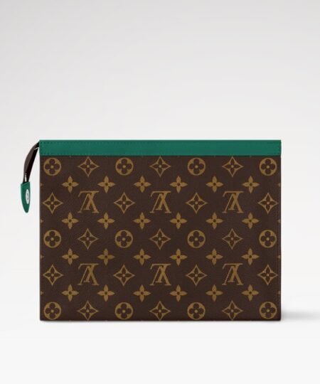 Alternative view of Louis Vuitton Pochette Voyage MM Borneo Green For Men 10,6in/27cm M12816