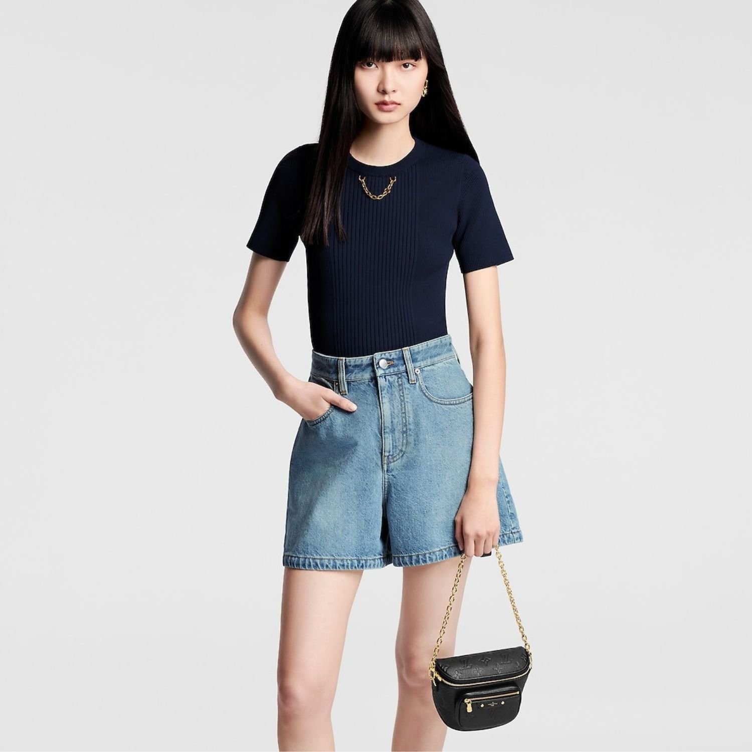 Louis Vuitton Mini Bumbag Monogram Empreinte Black 17cm/6.7in M46917 - Image 2