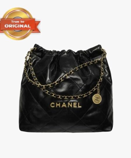 [True-to-ORIGINAL] Chanel 22 Bag Black For Women AS3261 B08037 94305- 16.4 Inches/42 Cm