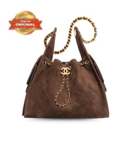 [True-to-ORIGINAL] Chanel 25 Small Handbag Dark Brown For Women 10.2in/26cm AS5293-B18799-U3950