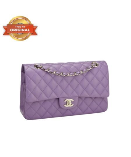[True-to-ORIGINAL] Chanel Timeless Small Caviar Violet For Women 25cm/10in