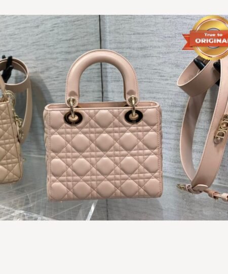 Alternative view of [True-to-ORIGINAL] Christian Dior Small Lady Dior Bag Pink For Women 8in/20cm