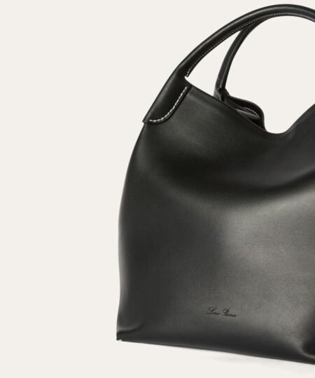 Alternative view of [True-to-ORIGINAL]Loro Piana Large Bale Bag Black For Women 9.5 in/ 24 cm FAN0806 8000