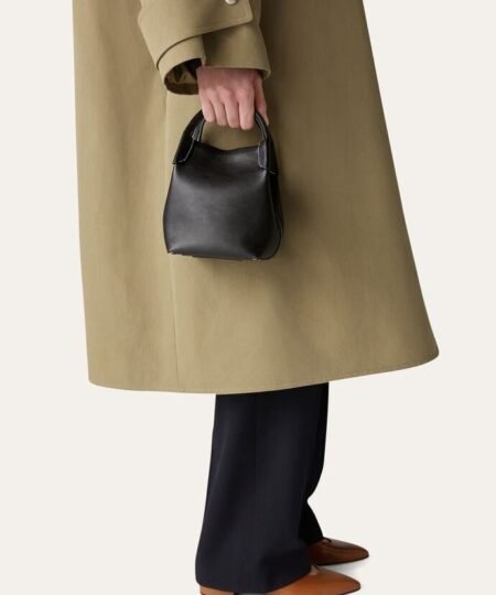 Alternative view of [True-to-ORIGINAL]Loro Piana Micro Bale Bag Black For Women 5.2 in/ 13 cm FAN0807 8000