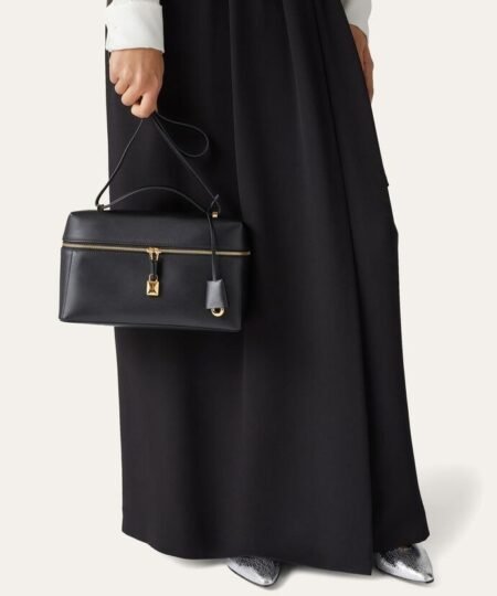 Alternative view of [True-to-ORIGINAL]Loro Piana Extra Bag L27 Black For Women 10.6 in/ 27 cm FAN3462 8000