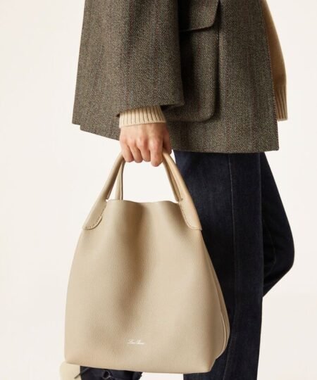 Alternative view of [True-to-ORIGINAL]Loro Piana Large Bale Bag Light Mastic For Women 9.5 in/24cm FAN4646 D0BU