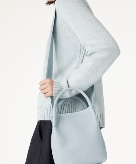 Alternative view of [True-to-ORIGINAL]Loro Piana Small Bale Bag Light Blue Belle For Women 6.7 in/ 17 cm FAN8964 60HN