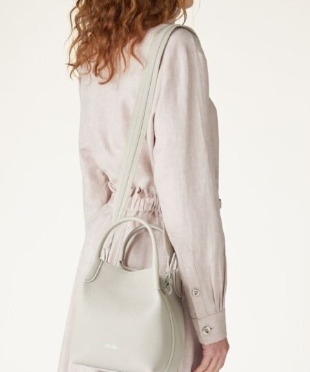 Alternative view of [True-to-ORIGINAL]Loro Piana Small Bale Bag Dust Stone For Women 6.7 in/ 17 cm FAN8964 M0P7