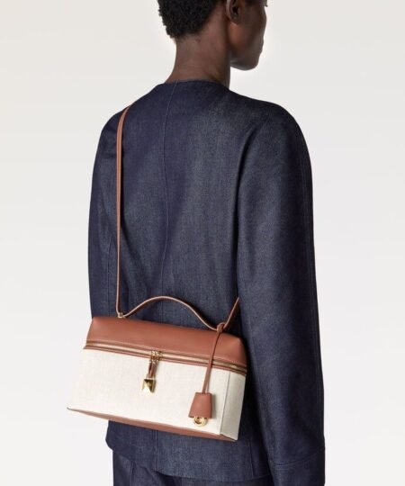 Alternative view of [True-to-ORIGINAL]Loro Piana Extra Bag L27 Natural/Caramel Sugar For Women 11 in /27 cm FAO3001 B4AU